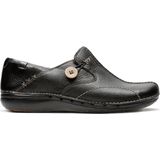 Clarks - Un Loop - Schoenen - Zwart - Leer - Lichtgewicht en Ademend