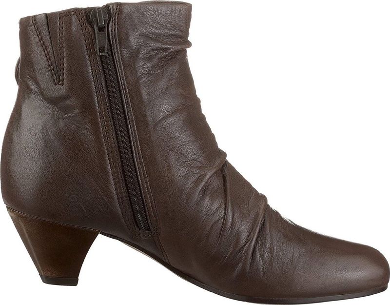 Clarks - Litmus Test - Dames Laars - Grijs - Enkellaarsje met Knoop en Ritssluiting