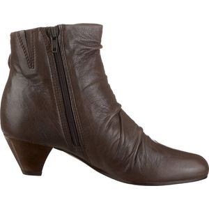 Clarks - Litmus Test - Dames Laars - Grijs - Enkellaarsje met Knoop en Ritssluiting