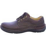 Veterschoen Clarks Men Nature Three Mahogany Leather-Schoenmaat 44,5