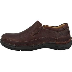 Clarks Nature Easy Slipper voor heren, Mahogany Leather, 42 EU
