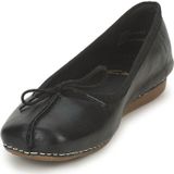 Clarks - Freckle Ice - Instappers - Zwart - Leer - Ademend