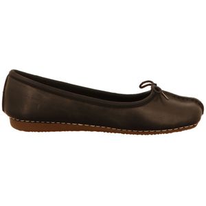 Clarks - Freckle Ice - Ballerina - Zwart - Leer