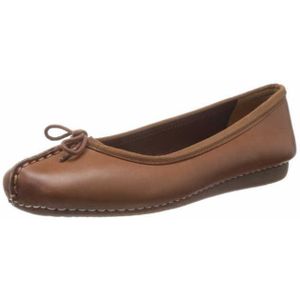Clarks Ballerina »Freckle Ice«, Slipper, Flats, Flats, Slipper mit Schleifchen