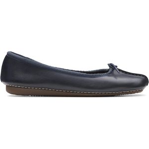 Clarks - Freckle Ice - Ballerina - Marineblauw - Leer