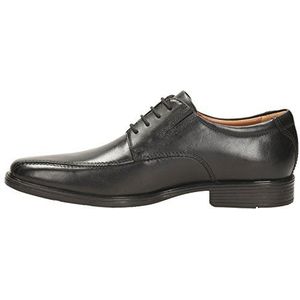 Clarks Tilden Walk Oxford-schoenen voor heren, zwart leder, 41.5 EU