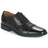 Clarks Tilden Cap heren Oxford Derby, zwart zwart leer. , 46 EU