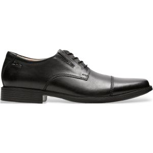 Clarks Tilden Derby Herenpet, Zwart leder