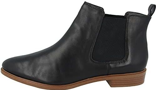 Clarks Taylor Shine dames lage laarzen Chelsealaarzen, Schwarz Black Leather , 35.5 EU