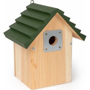 Wildbird Nestkast Vail Met Beschermplaatje - Broeden - 23x18x27 cm Groen