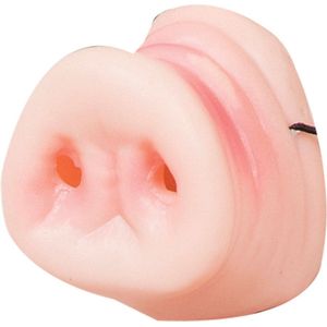 Nep varkensneus - roze - pvc - voor volwassenen - Carnaval verkleed accessoires