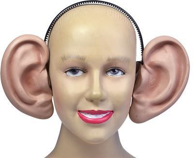 Diadeem met mega oren - carnaval verkleed oren - kunststof - volwassenen - beter luisteren/horen