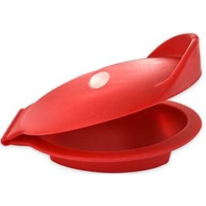 Fackelmann 682231 siliconen oesterwig, rood, 22,5 x 8 x 4,5 cm
