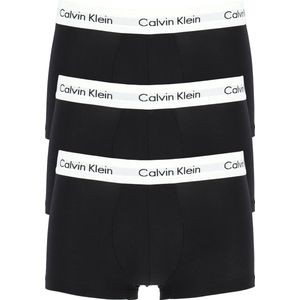 Calvin Klein 3 Pack Heren Low Rise Trunks Zwart