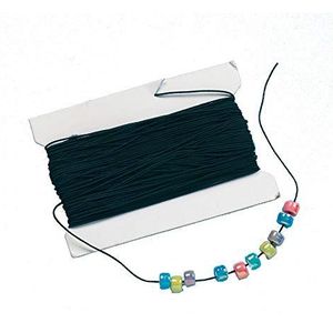 Zwart elastiek  (30m rol) Zelf Sieraden Maken