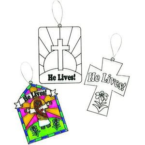Hobbydozen - Decoraties Acryliques - Transparant - 6 Mini Attrape-Soleil - 3 Designs