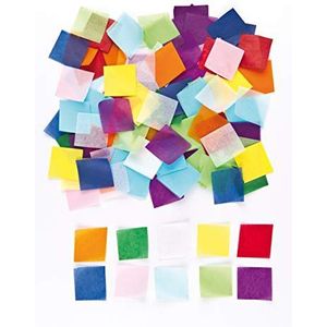 Gekleurde minivierkantjes van vloeipapier  (Pak van 4000) Knutselen Van Karton En Papier