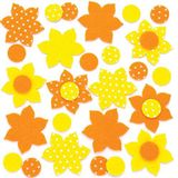 Narcis stickers van vilt (Pak van 80) Accessoires knutselen