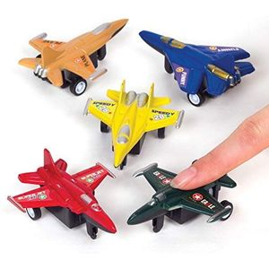 Baker Ross AT205 Vliegtuig Pull Back Racers (6 stuks) – Speelgoed voor kinderen, gesorteerd