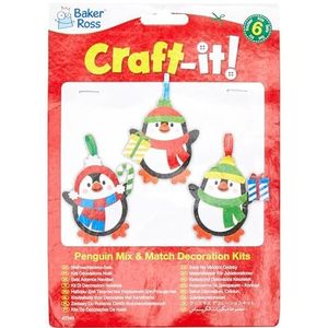 PinguÃ¯n Mix & Match Decoratie Sets  (Pak van 6) Knutselset
