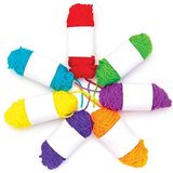 Wol in Regenboogkleuren (Per pak) Knutselspullen