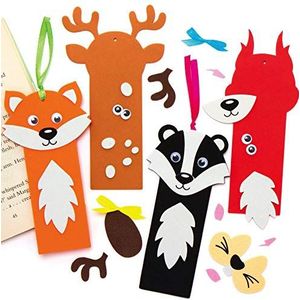 Baker Ross - Knutselset - Boekenleggers - Bosbeestjes - 8 Stuks - Foam
