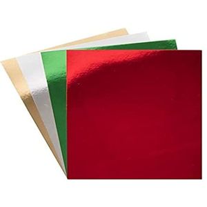 Kerst Metallic A4 Papier  (Pak van 20) Kerst Ambachtelijke Benodigdheden
