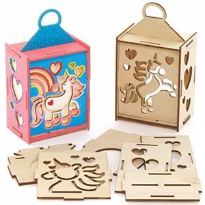 Houten Lantaarn - Kleurrijke Decoratie - Educatief Speelgoed - Voor Kinderen