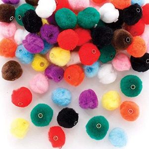 Rijg Pompom kralen  (100 stuks) Zelf Sieraden Maken