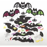 Vleermuis Springfiguur sets  (8 stuks) Halloween Speelgoed