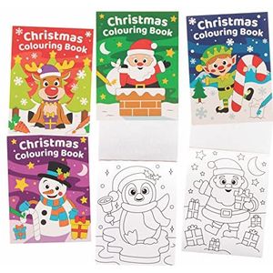 Baker Ross FC258 kerstmis kleine activiteit boekjes voor kinderen - Pack van 12, puzzelboeken voor kinderen, ideaal voor in feesttasjes voor kinderen