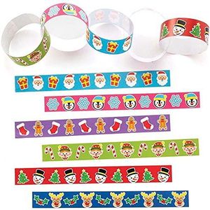 Kettingen van Kerstpapier (Pak van 240) Kerst Ambachtelijke Benodigdheden