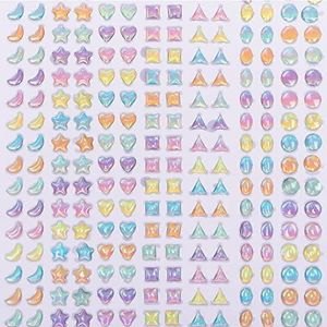 Pastel plakbare kristalen  (560 stuks) Accessoires knutselen