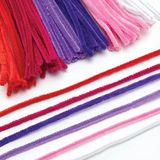 Rood, roze en paarse pijpenragers voordeelpakket  (Pak van 200) Knutselspullen
