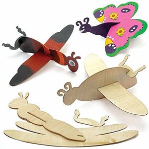 Bug houten zweefvliegtuigen (8 stuks) Knutselen Met Hout