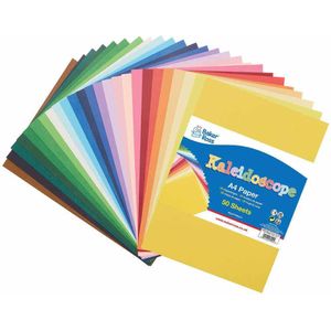 Caleidoscoop van kleuren A4 papier pakket (Pak van 50) Knutselen Van Karton En Papier