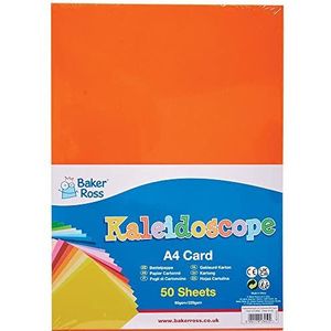 Baker Ross FC969 Caleidoscoop van kleuren A4 Karton pak - pak van 50 vellen, Kids knutselens, Kunst en Knutselen voor kinderen, Schoolbenodigdheden