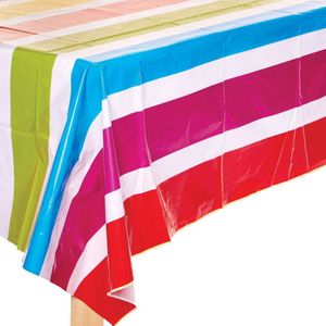 Baker Ross Tafelkleed van kunststof, gestreept, decoratie voor kinderverjaardag, FC997