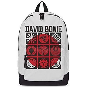 David Bowie Japan Classic Backpack/Rucksack Casual School Day Bag Official White, One Size - 43cm x 30cm x 15cm – Officially Licensed Merchandise