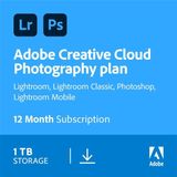 Adobe - Photography Plan CC - Software - 1 Jaar - 1TB Cloudopslag