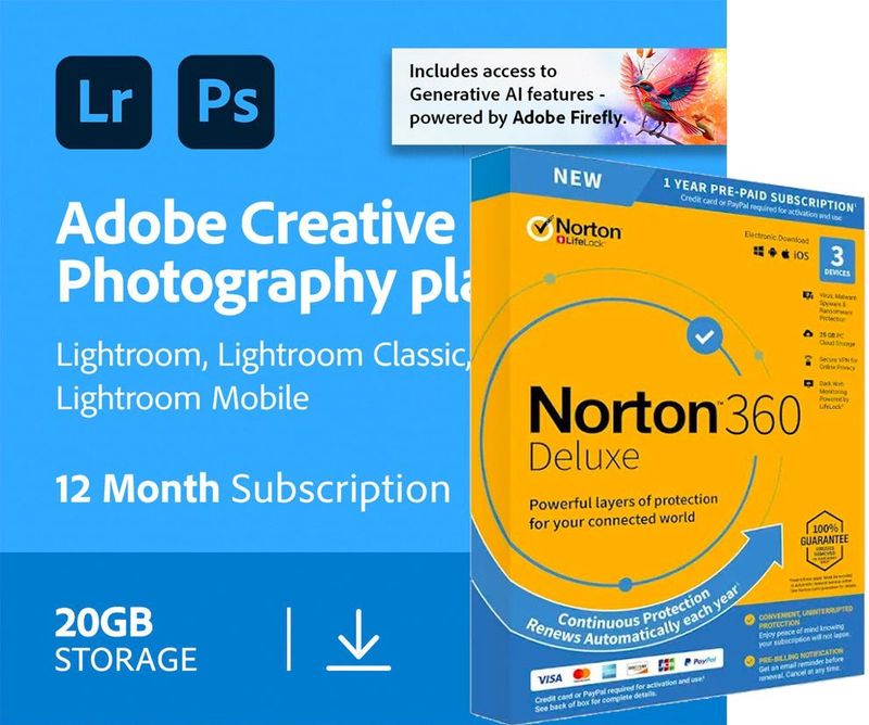 Adobe Photography Plan | 2 Installaties | Jaarlicentie | De nieuwste versie