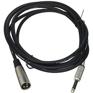 Pro Signal PSG01340 kabel (6,35 mm jack naar XLR 3-polig) zwart