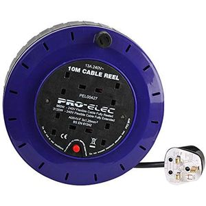 Pro Elec PEL00427 4 Socket Cassette Reel, 13A, 10 m
