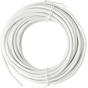 Pro Elec Netsnoer 2-aderig 0,50 mm² 2182Y 3A wit 10m PEL01098