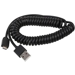Opgerolde USB 2.0 A Mannetje - Micro B Laad en Gegevenskabel, 0.5m