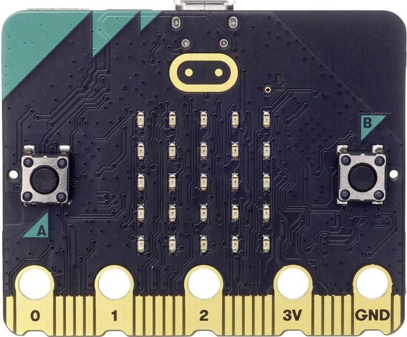 BBC - Micro:Bit V2.2 - Programmeerbare Computer - Zwart - USB Aansluiting
