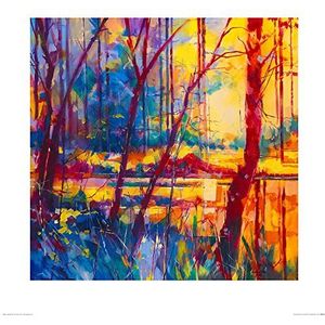 The Art Group Doug Eaton (Evening Sunset at Meadowcliff) -Art Print 60 x 60cm, Papier, Multi kleuren, 60 x 60 x 1,3 cm