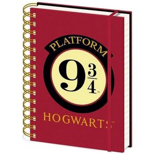 HARRY POTTER A5 Hardback Wiro Notebook Platform 9 ¾ - Officiële Merchandise