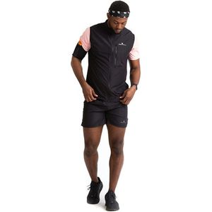 Hardloopvest - Zwart - Polyester - Waterafstotend en Winddicht