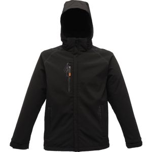 Softshell Jack - Zwart - 96% Polyester / 4% Elastaan - Warm Gevoerd